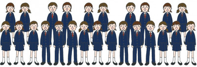 横長合唱コンクールイラスト
