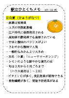 13日（月）_【旬の食材】　日向夏.pdfの1ページ目のサムネイル